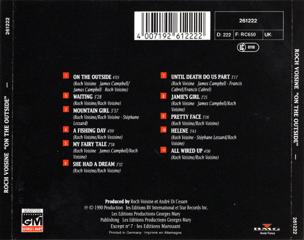 Roch Voisine : On The Outside (CD, Album)