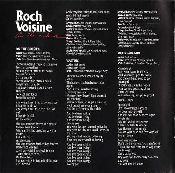 Roch Voisine : On The Outside (CD, Album)