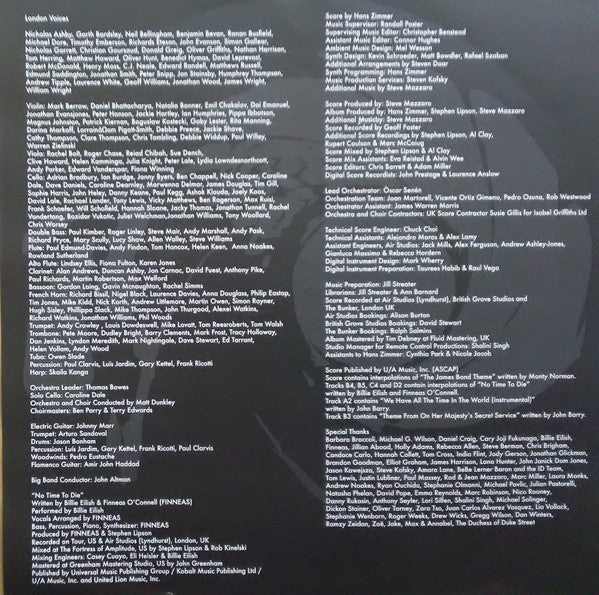 Hans Zimmer : No Time To Die (Original Motion Picture Soundtrack) (LP, Album, Pic)