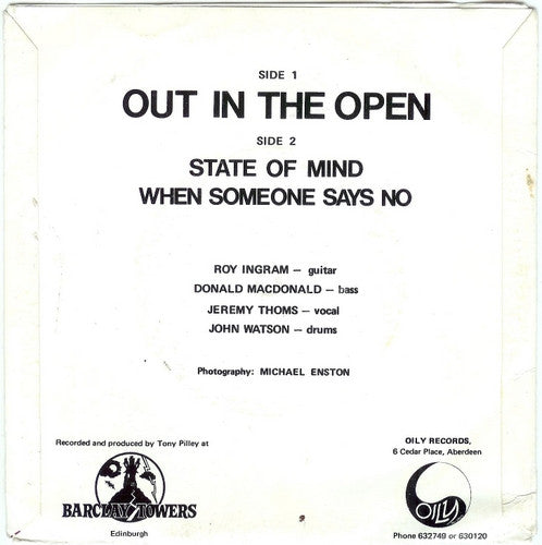 The Presidents Men : Out In The Open (7", Single)