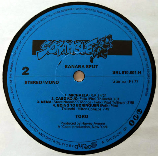 Toro (4) : Banana Split (LP, Album, RE)