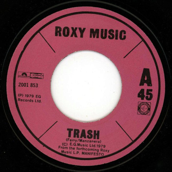 Roxy Music : Trash (7", Single)