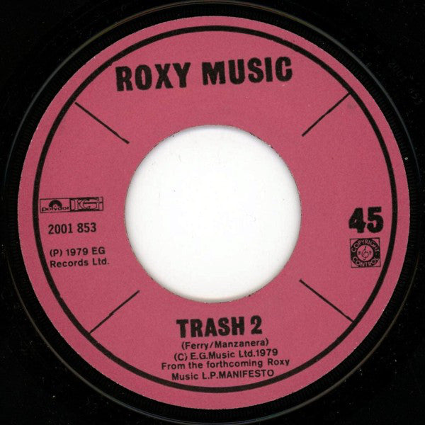 Roxy Music : Trash (7", Single)