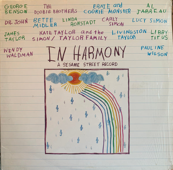 Various : In Harmony - A Sesame Street Record (LP, Album, Comp, Club)