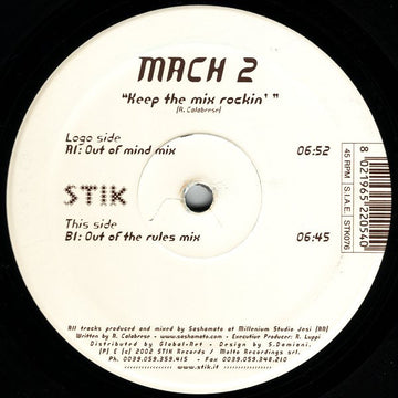 Mach 2 : Keep The Mix Rockin' (12")