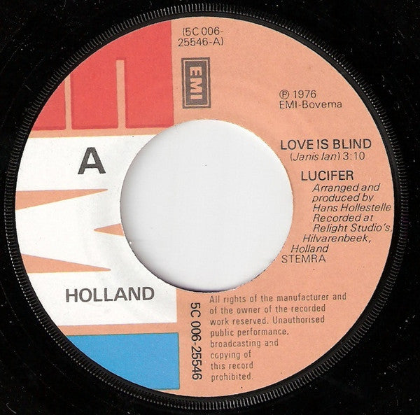 Lucifer (6) : Love Is Blind (7", Single)