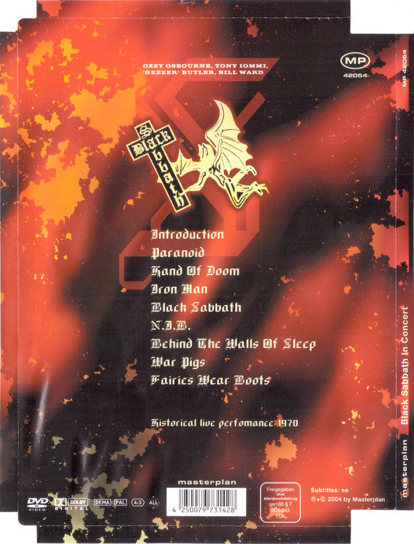 Black Sabbath : In Concert (DVD-V, Unofficial, PAL)
