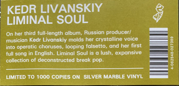 Kedr Livanskiy : Liminal Soul (LP, Album, Ltd, Sil)