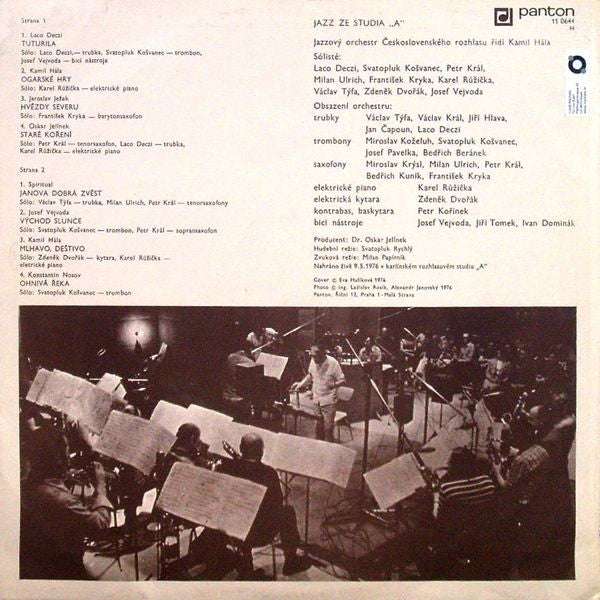Czechoslovak Radio Jazz Orchestra, Kamil Hála : Jazz Ze Studia “A” (LP, Album, RP)