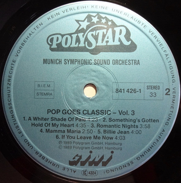 Munich Symphonic Sound Orchestra : The Sensation Of Sound - Pop Goes Classic Vol. 3 (LP)