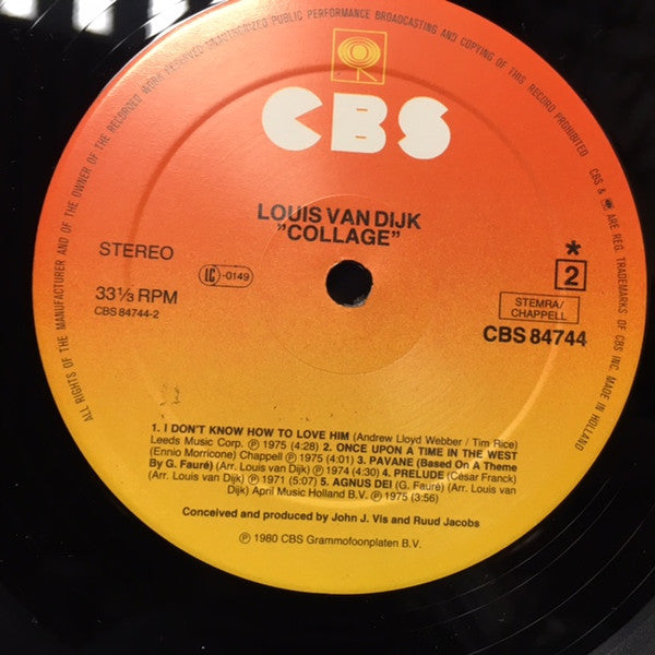 Louis Van Dijk : Collage (LP, Comp)