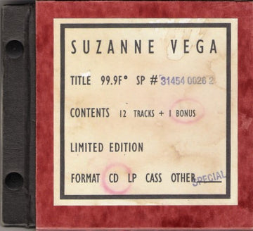 Suzanne Vega : 99.9F° (CD, Album, Ltd, S/Edition)