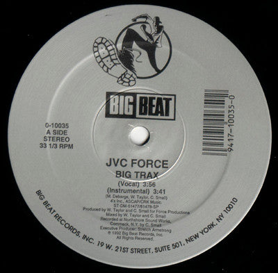 JVC Force* : Big Trax  (12", (Sh)