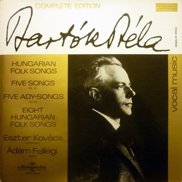 Béla Bartók : Oeuvres Complètes (édition Originale Hongroise) Coffret N°8 (Box, Comp + 4xLP)