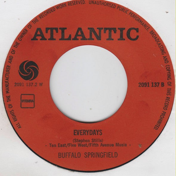 Buffalo Springfield : Expecting To Fly / Every Days (7", Single)