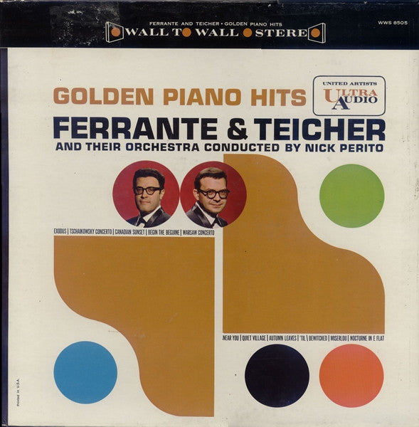 Ferrante & Teicher And Ferrante And Teicher Orchestra : Golden Piano Hits (LP, Album, Gat)