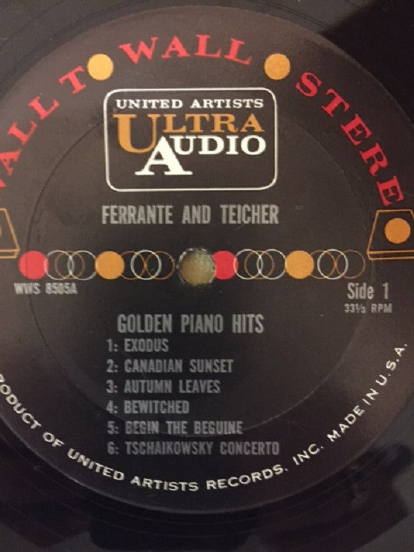 Ferrante & Teicher And Ferrante And Teicher Orchestra : Golden Piano Hits (LP, Album, Gat)
