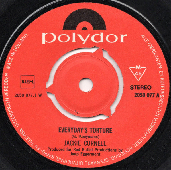 Jacky Cornell : Everyday's Torture / Little Jane (7", Single)