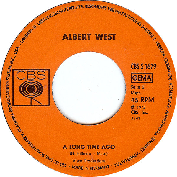 Albert West : Tell Laura I Love Her (7", Single)