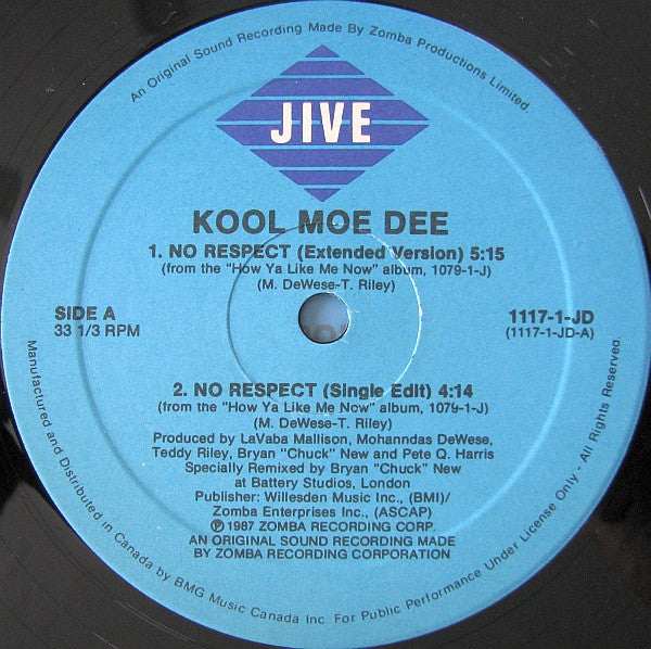 Kool Moe Dee : No Respect (12")
