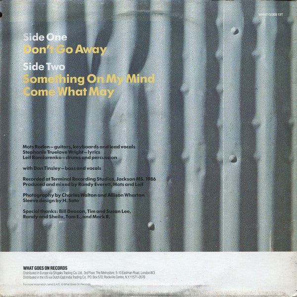 Primitons : Don't Go Away (12")