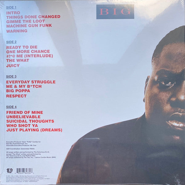 Notorious B.I.G. : Ready To Die (2xLP, Album, RE)