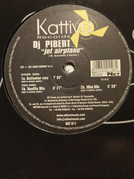 DJ Pibert : Jet Airplane (12")