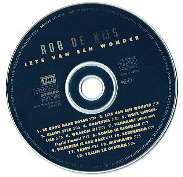 Rob de Nijs : Iets Van Een Wonder (CD, Album)