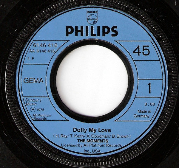 The Moments : Dolly My Love (7", Single)