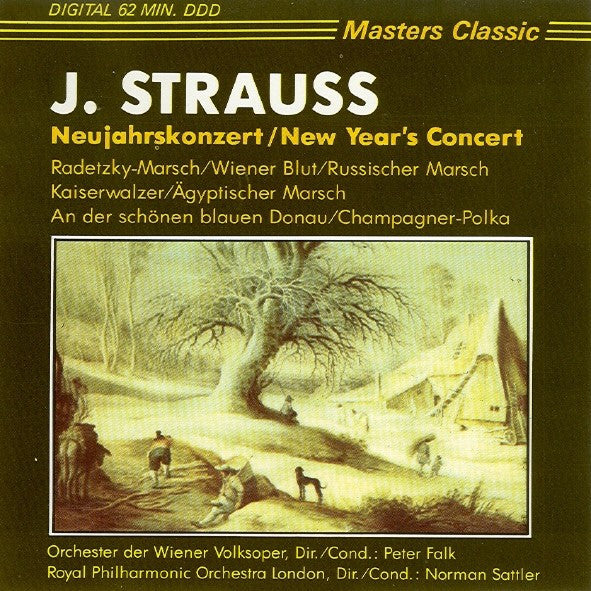Johann Strauss Jr. - Wiener Volksopernorchester Dir./Cond.: Peter Falk (2), Royal Philharmonic Orchestra Dir./Cond.: Norman Sattler : Neujahrskonzert = New Year's Concert (CD, Comp)