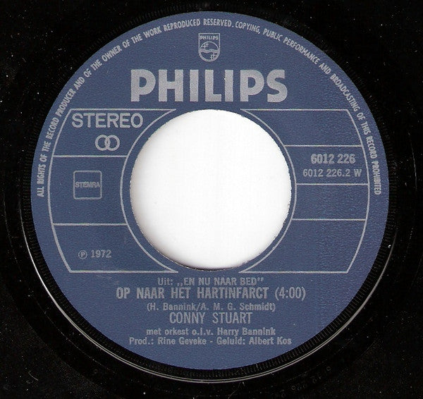 Jenny Arean En Frans Halsema / Conny Stuart : Vluchten Kan Niet Meer / Op Naar Het Hartinfarct (7", Single, RE)