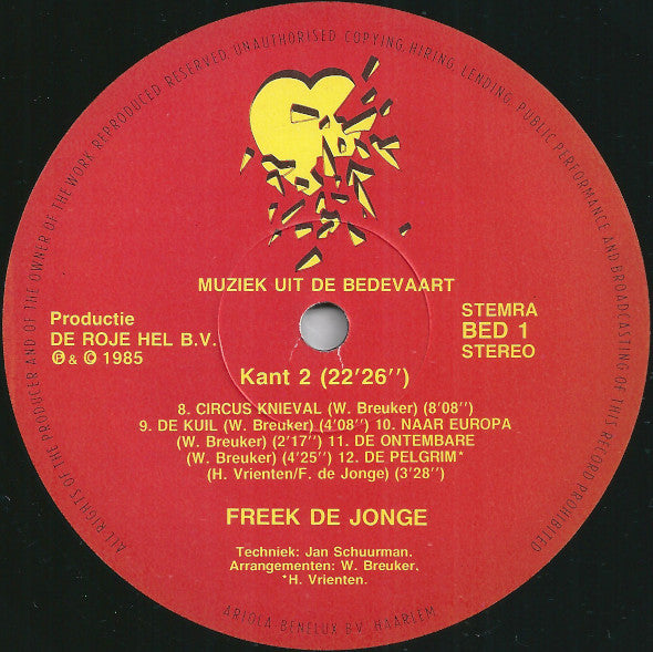 Freek de Jonge : De Bedevaart (De Muziek) (LP, Album)