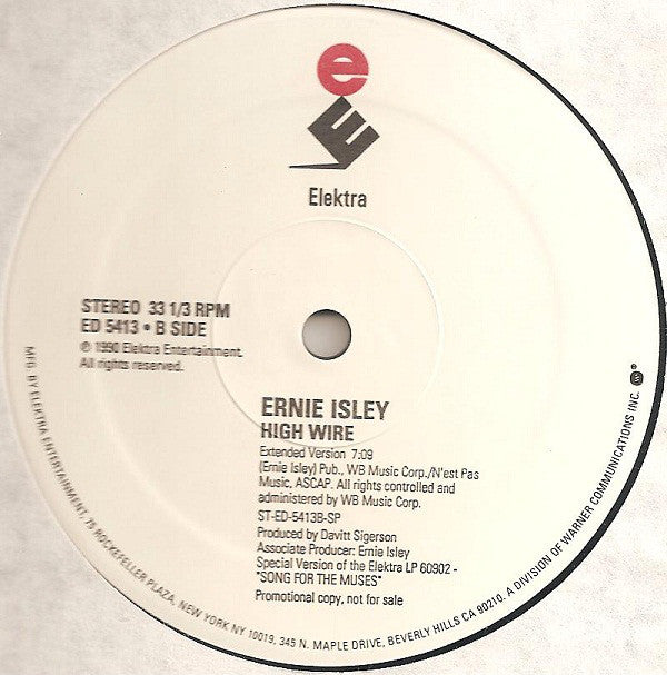 Ernie Isley : High Wire (12", Promo)