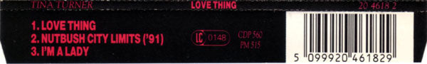 Tina Turner : Love Thing (CD, Single)