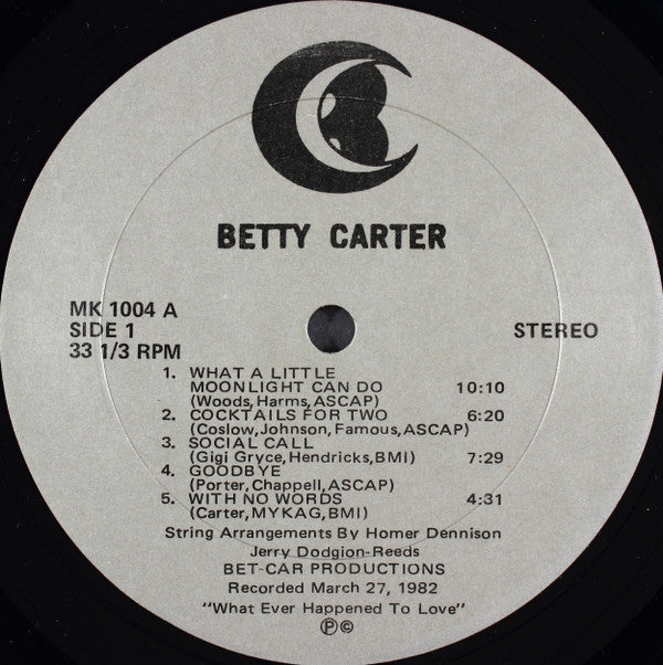 Betty Carter : Whatever Happened To Love? (LP, Album)