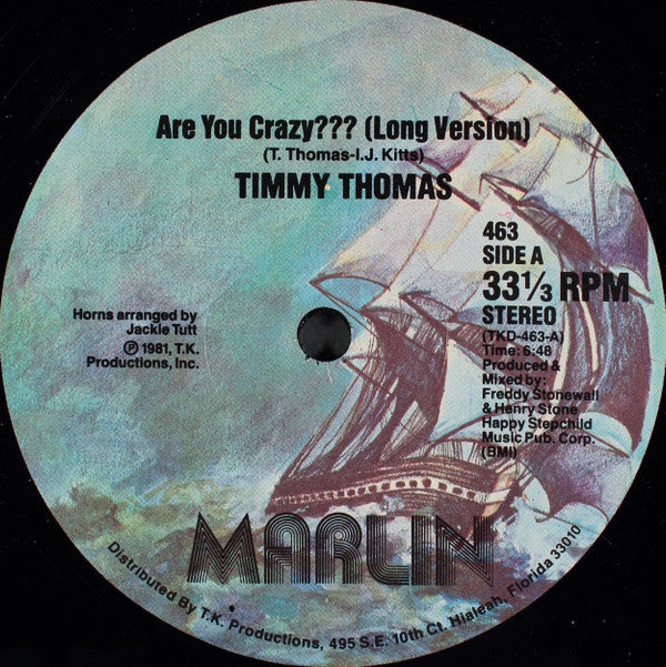 Timmy Thomas : Are You Crazy??? (12")