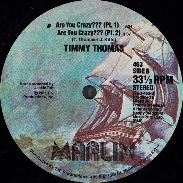 Timmy Thomas : Are You Crazy??? (12")