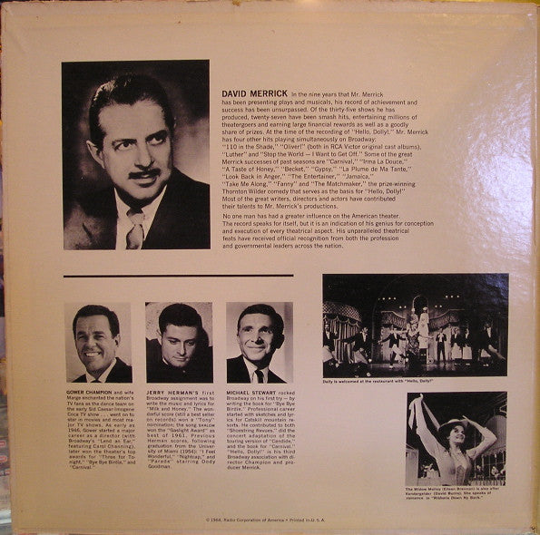 David Merrick (2) Presents Carol Channing : Hello, Dolly! (The Original Broadway Cast Recording) (LP, Gat)
