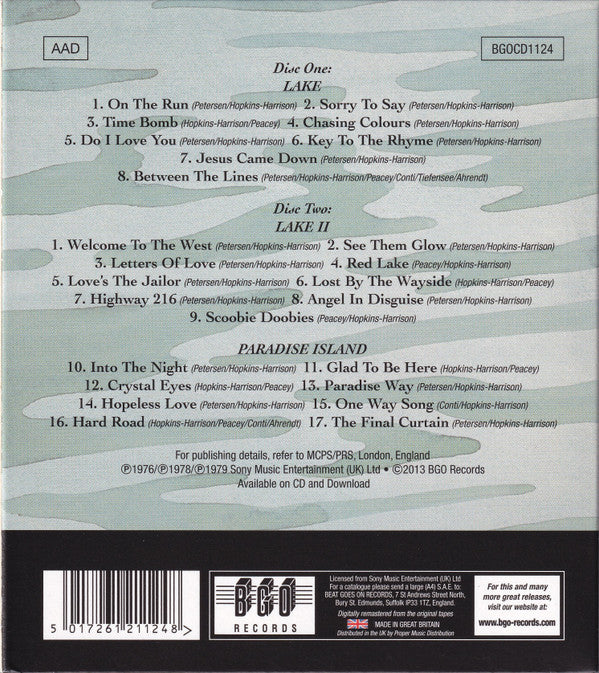 Lake (2) :  Lake ★ Lake II ★  Paradise Island (2xCD, Comp, RM, RP)