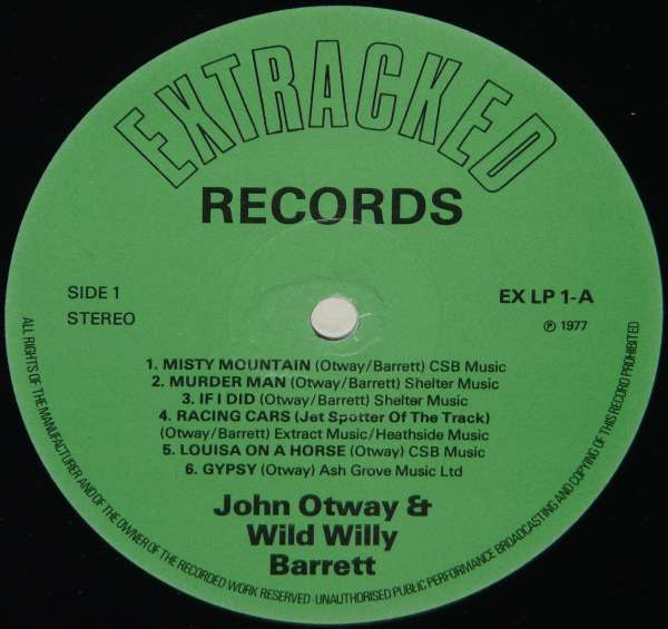 John Otway & Wild Willy Barrett : John Otway & Wild Willy Barrett (LP, Album)