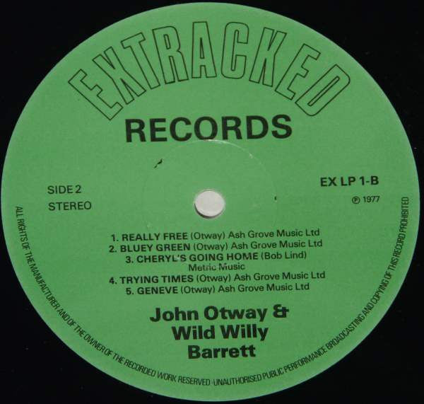 John Otway & Wild Willy Barrett : John Otway & Wild Willy Barrett (LP, Album)