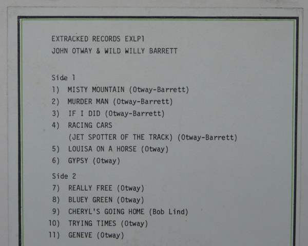 John Otway & Wild Willy Barrett : John Otway & Wild Willy Barrett (LP, Album)