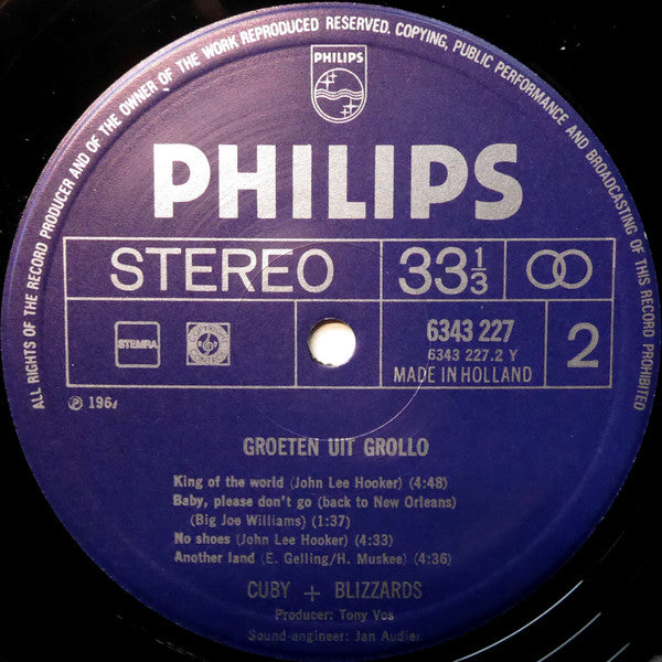Cuby + Blizzards : Groeten Uit Grollo (LP, Album, RE)
