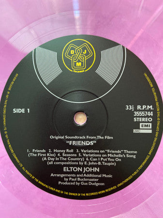 Elton John : Friends (Original Soundtrack) (LP, Album, RE, Pin)