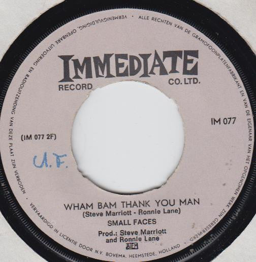 Small Faces : Afterglow Of Your Love (7", Single)