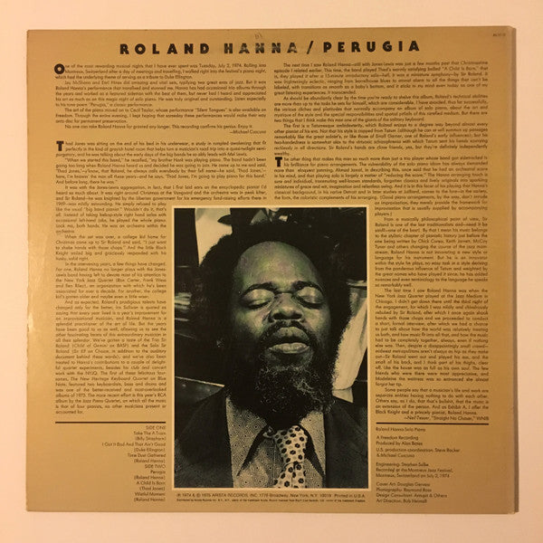 Roland Hanna : Perugia: Live At Montreux 74 (LP, Album)