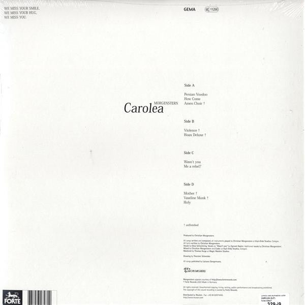 Christian Morgenstern : Carolea (2x12", Album)