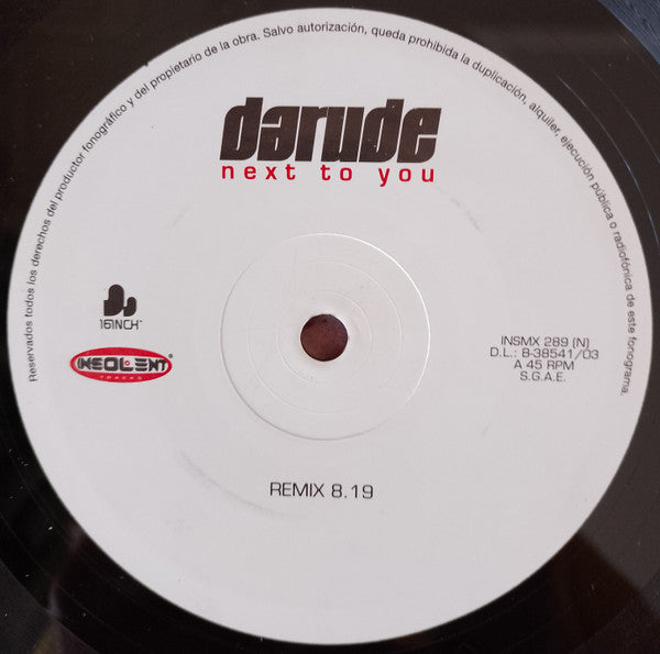 Darude : Next To You (12")