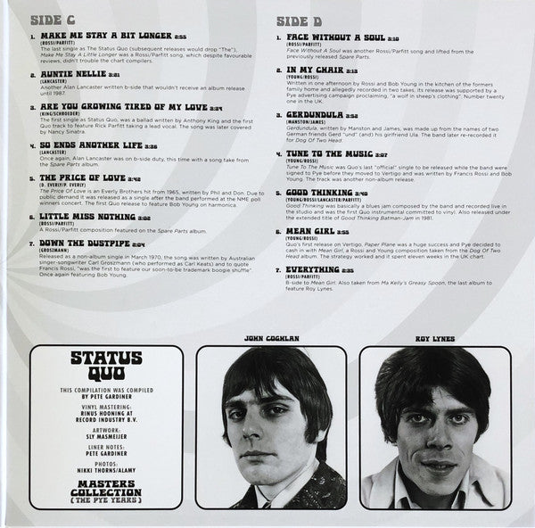 Status Quo : Masters Collection (The Pye Years) (2xLP, Comp, Ltd, Num, Whi)