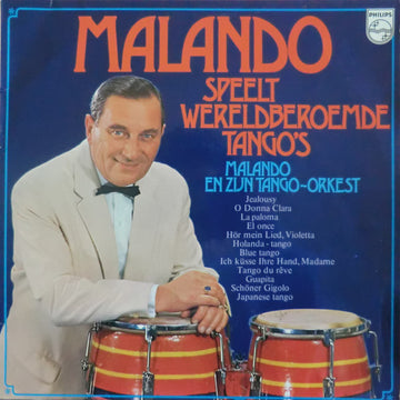 Malando And His Tango Orchestra : Malando Speelt Wereldberoemde Tango's (LP, Comp)